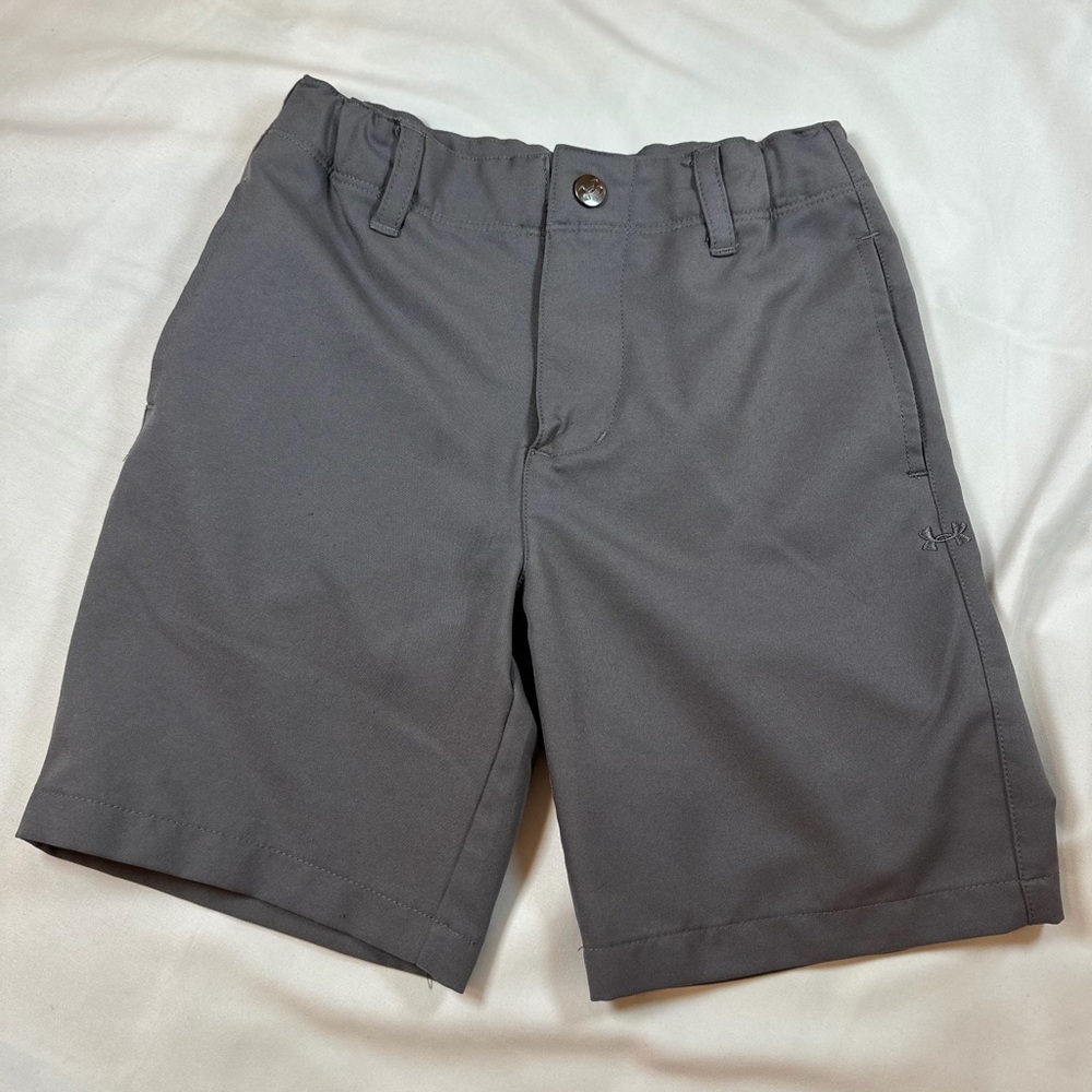 Under Armour Boys Charcoal Performance Golf Shorts